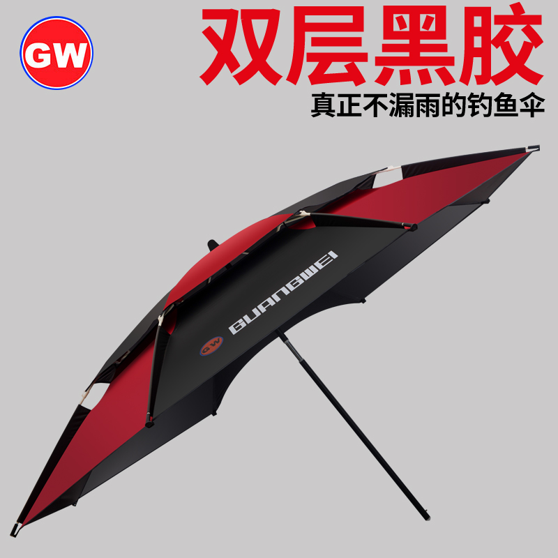光威户外钓鱼伞2.2米2.4米万向防雨防晒折叠钓伞垂钓伞遮阳防晒伞图片