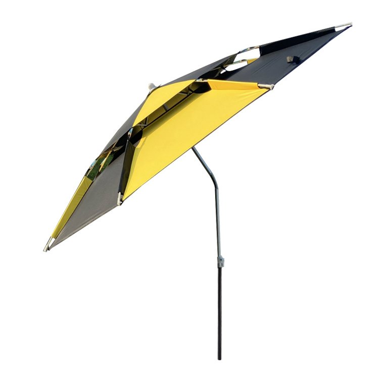 双辉2米2双层万向钓鱼伞三节折叠短节超轻大钓伞防雨黑胶防紫外线图片