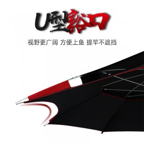 姜太公金威钓鱼伞2.2米大钓伞双层万向防雨风加厚渔伞垂钓遮阳伞