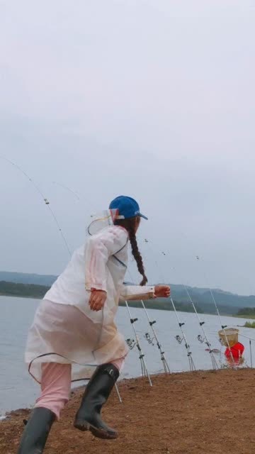 【视频】钓鱼就是这样，海竿只要中鱼，扔了东西就去拉竿_视频封面